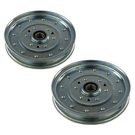 The ROP Shop (Pack of 2) Flat Idler Pulleys for 2005 & 2006 Toro Z Master Z400 74412 48" Deck