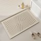thumbnail image 4 of Alfombras de baño, alfombras para sala de estar, lujosa alfombra de baño de diatomita de estilo cremoso, absorbente de agua, antideslizante, resistente al desgaste, para ducha, inodoro., 4 of 7