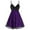 A02-Purple, variant on Women's Victorian Ball Gown Vintage Gothic Sleeveless DressRuffle Layer Chiffon Pleated Festival Party Dresses Black,M