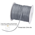 thumbnail image 3 of Unique Bargains Beading Thread Bracelet Weave Bead Craft Cord 2mm 78M/Roll (85-Yards) Decorative String, Silver Tone, 3 of 7