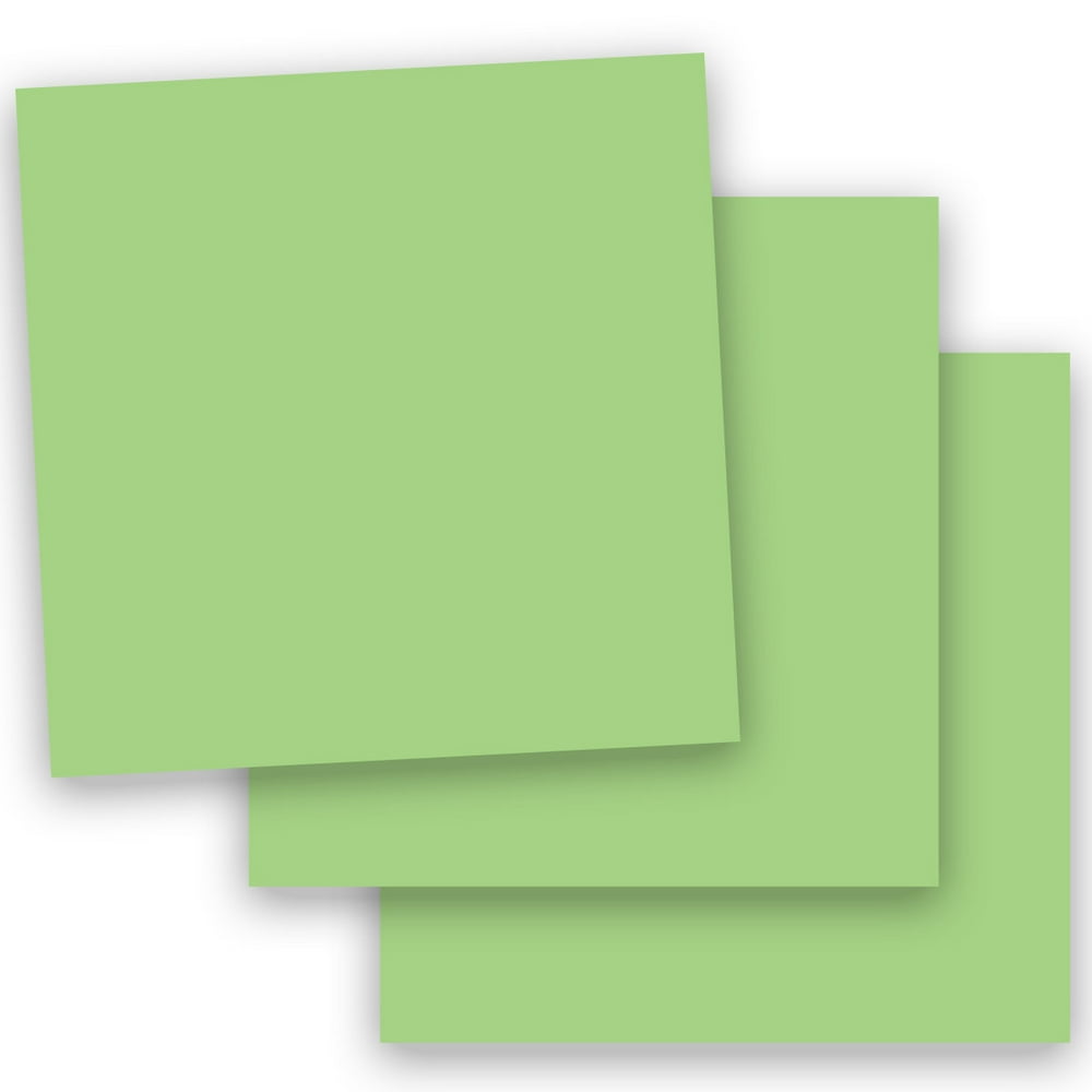 Popular GREEN LIMEADE 12X12 (Square) Paper 65C Lightweight Cardstock