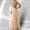 Beige, variant on Womens Maxi Sequin Evening Dress Chiffon V Neck Sleeveless Patchwork Bridesmaid Prom Dresses Elegant Glitter Formal Gowns Beige M