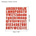 thumbnail image 2 of Unique Bargains Vinyl Self Adhesive Letter Number Sticker Decal Kit, Red 81 Piece 10 Sheets, 2 of 5