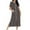 Brown, variant on Zip Up Robe Long Housecoat Knit Bathrobes Full Length Gradient Color Nightgown Pockets Womens Pajamas