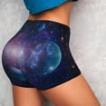 thumbnail image 4 of Sikiie Planets Stars And Galaxies1 Workout Shorts Women Scrunch Butt Gym Shorts Seamless High Waist Tummy Control Yoga Biker Athletic Shorts-Medium, 4 of 8