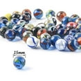 60PCS Colorful Glass Marbles,9/16 inch Marbles Bulk for Kids Marble