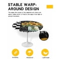 thumbnail image 2 of nqOlkjepod Sunflower Vintage Round Tablecloth, Fitted Table Cover with Elastic for 45"-54" Round Tables, Farmhouse Floral Black Checkered Table Cloth Outdoor Dinning Party Waterproof Tablecloths, 2 of 6