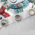 thumbnail image 4 of Manfei Lovely Xmas Snowman Black Out Curtains,Merry Christmas Curtains Pack of 2 (42x63 Each),White Red Bedroom Curtains For Girl Teens,Breathable Home Decor, 4 of 6