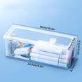 thumbnail image 3 of Big Pencil Case Clearance, Transparent Pencil Case Crayon Pencil Large Capacity Pencil Case Desktop Student Pencil Case 2pc Back to College, 3 of 7