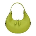 thumbnail image 2 of Half Moon Commute Bag Fashion Underarm Hobo Bag Solid Color for Weekend Vacation, 2 of 10