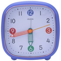 Unique Bargains Mechanical Alarm Clock Purple 4.1"L x 1.8"W x 4.1"H