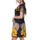 thumbnail image 2 of Balery Elegant Lady With Hat Vestidos sueltos de manga corta para mujer, vestidos de verano 2025, vestidos casuales de corte A con vuelo., 2 of 6
