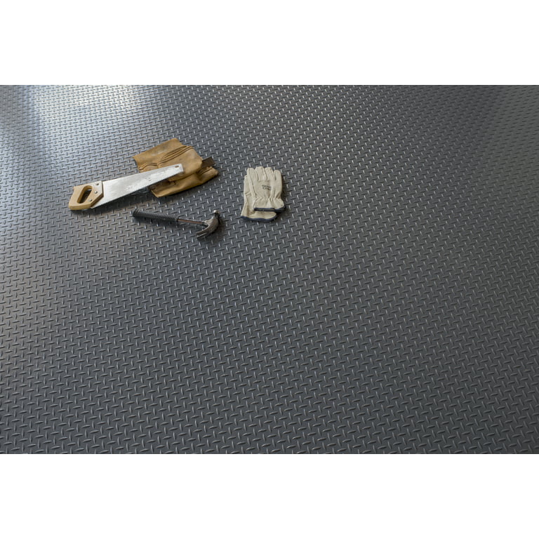 VEVORbrand 14.7 x 3.6ft Garage Flooring Cover Mat, 2 Rolls Vinyl Diamond  Floor Anti-slip Covering Gym Flooring Mat 