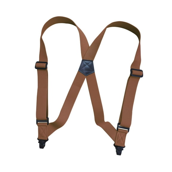 Fashion Men Suspenders Comfortable Elastic Trousers Lightweight Adjustable Pants Camel