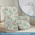 thumbnail image 3 of HELLHERO Rose Print Recliner Slip Covers for Lazyboy Recliners 4 Piece Recliner Cover 1 Seat Extra Large Reclining Couch Slipcovers, 3 of 8