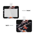 thumbnail image 2 of Easygdp Tricolor Koi Fish Trio Card Badge Holder Work Badge Sleeve for Office, School, Factory, ID Credit Cards, Driver Licenses and Passes, 2 of 7