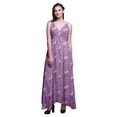 thumbnail image 1 of Bimba Robe de Plage Longue Maxi à Bretelles Imprimée Florale pour Femmes Tenue d'Été de Resort-Moyenne, 1 of 5