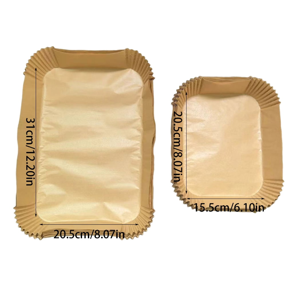 Air Fryer Papers Oil Paper Rectangular Nonstick Frying Paper Throwaway Paper Oil Paper Liners Air Fryer Accessories