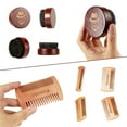 thumbnail image 2 of Beard Brush, 100% Boar Bristle Black Walnut Wood Beard Comb Brush for Men to Tame and Soften Your Facial Hair, 2 of 6