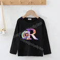 thumbnail image 3 of Gabbys Dollhouses-Sudadera fina con letras A B C para niñas, ropa para niños, camisa larga, ropa para niños, invierno, Otoño, regalos, 3 of 5