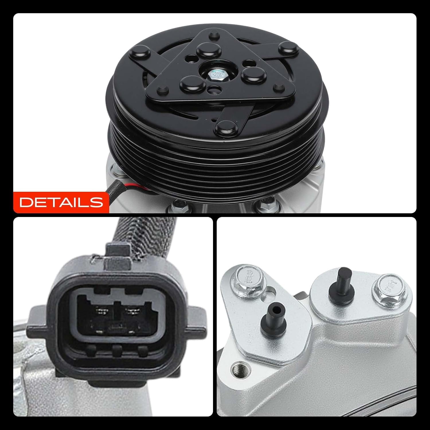 A-Premium Air Conditioner AC Compressor with Clutch Compatible with Nissan Sentra 2007-2012 L4 2.0L