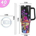 thumbnail image 4 of Mushroom Tumbler with Handle and Straw 40 oz Gothic Mushroom Coffee Travel Mug Insulated Cup Mushroom Stuff Gifts for Women for Halloween Goth Decor, 4 of 6
