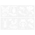 thumbnail image 1 of 4 Sheets Insect Growth Cycle Stencil Plastic Painting Drawing Stencil for Kids, 1 of 8