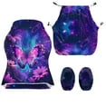 thumbnail image 2 of Xixirimido Butterfly Floral Galaxy Print Gaming Chair Covers Stretch Removable Washable Computer Reclining Gaming Chair Protector Slipcovers with Armrest Covers, 2 of 8