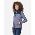 thumbnail image 2 of CORE365 CE74W Women's Venture Heathered Stripe Hybrid Jacket-Classic Navy/ White-XL, 2 of 6