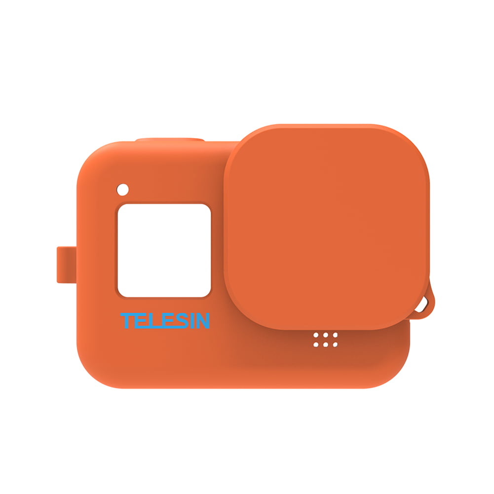Silicone Protective Case Sport Camera Lens Cover Strap Kit for GoPro Hero 8 