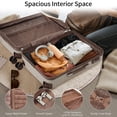 thumbnail image 3 of Luggage Sets 4 Piece(16/20/24/28), Lightweight ABS Hard Shell Suitcase with 4 Packing Cubes, TSA Lock, Spinner Wheels for Travel Needs, Khaki, 3 of 7