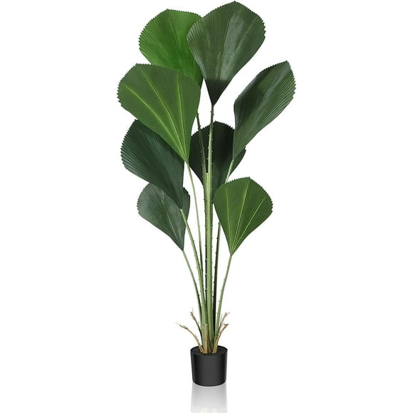 Artificial Sumatra Palm Tree 5.3FT Tall Faux Palm Plants for Indoor/outdoor