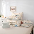 thumbnail image 6 of Erosebridal Blue Dragonfly 7-Piece Bedding Comforter Set,Vintage Floral King Bedding Sets For Girls Women,Reversible, 6 of 7