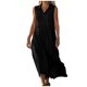 thumbnail image 3 of TaTaai Sleeveless Lapel Maxi Dress Women's Linen Feel Solid Color Button Front Casual Loose Fit Flowy Summer Slip Dress Gift, 3 of 5