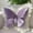 Purple, variant on Fmbmuo Bow Knot Throw Pillow – Solid Color Decorative Cushion for Sofa & Bed