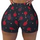 thumbnail image 2 of Balery Ping Pong Pantalones cortos de entrenamiento estampados para mujer, sin costuras, ajustados, para gimnasio, yoga, correr, deportes, ejercicio activo, fitness.-Small, 2 of 8