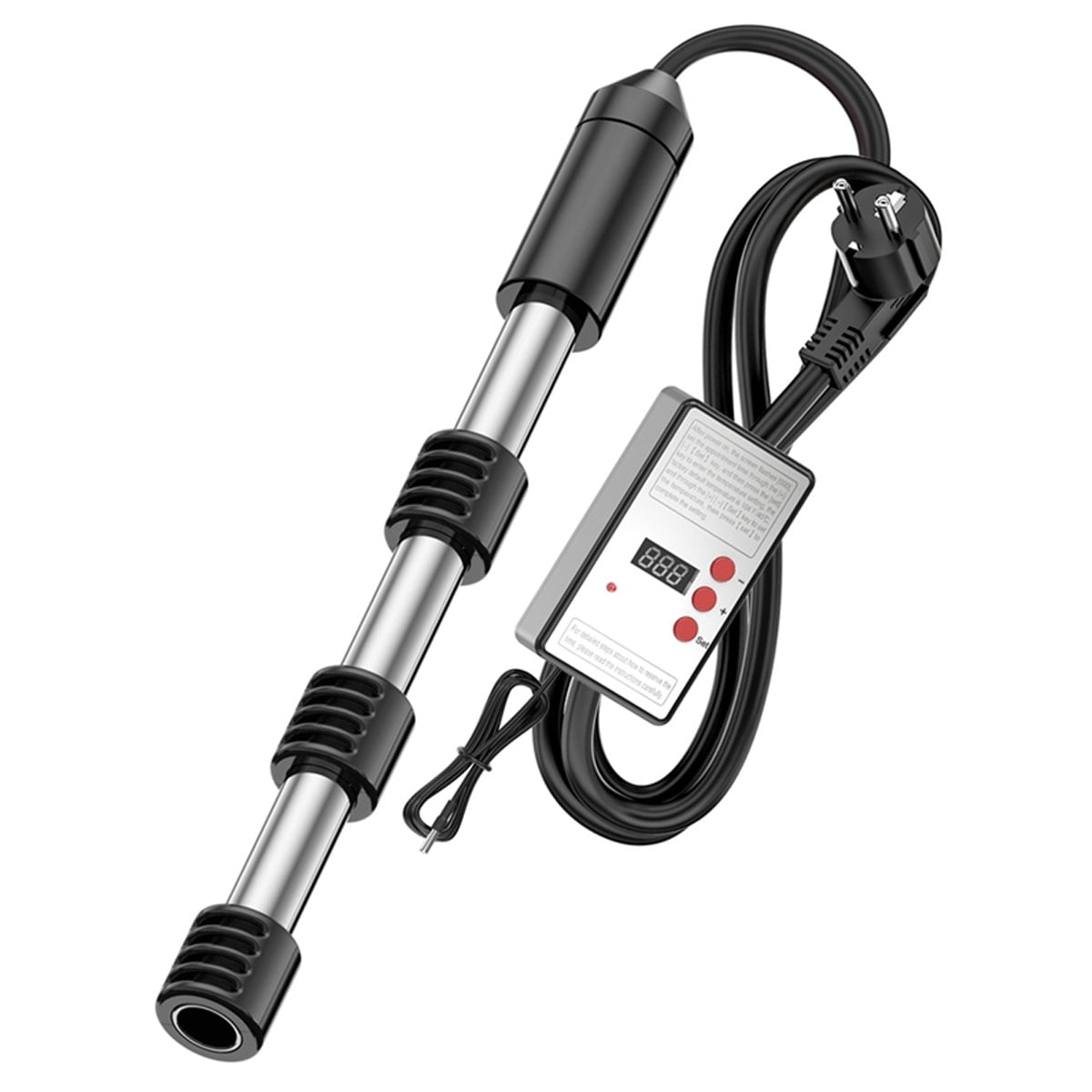 2000W Portable Submersible Water Heater with Thermostat for Bathtubs, Buckets & Inflatable Above Ground Pools
