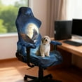 thumbnail image 3 of Xoenoiee Eagle Moon Mountain Forest Print Gaming Chair Covers, Stretchable Soft Thick Breathable Scratch Resistant Gaming Chair Seat Cover with 2Pcs Armrest Slipcovers, 3 of 7