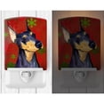 thumbnail image 2 of Caroline's Treasures SS4702CNL Doberman Red and Green Snowflakes Holiday Christmas Ceramic Night Light, 6x4x3",, 2 of 2
