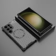 thumbnail image 5 of For Samsung Galaxy S25 Ultra Case Compatible with MagSafe Honeycomb Design TPU PC Phone Cover - Grey, 5 of 5
