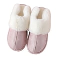 thumbnail image 2 of Zapatillas de felpa casuales zapatos de casa antideslizantes hombres mujeres calzado decorativo de invierno Violeta Yuyangstore Pantuflas de felpa, 2 of 8
