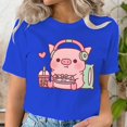thumbnail image 5 of Camiseta de Juego de cerdo rosa para mujer, sudadera Y2k, ropa de té Boba para niña, camisetas de marca 2000s Y2k, 5 of 5