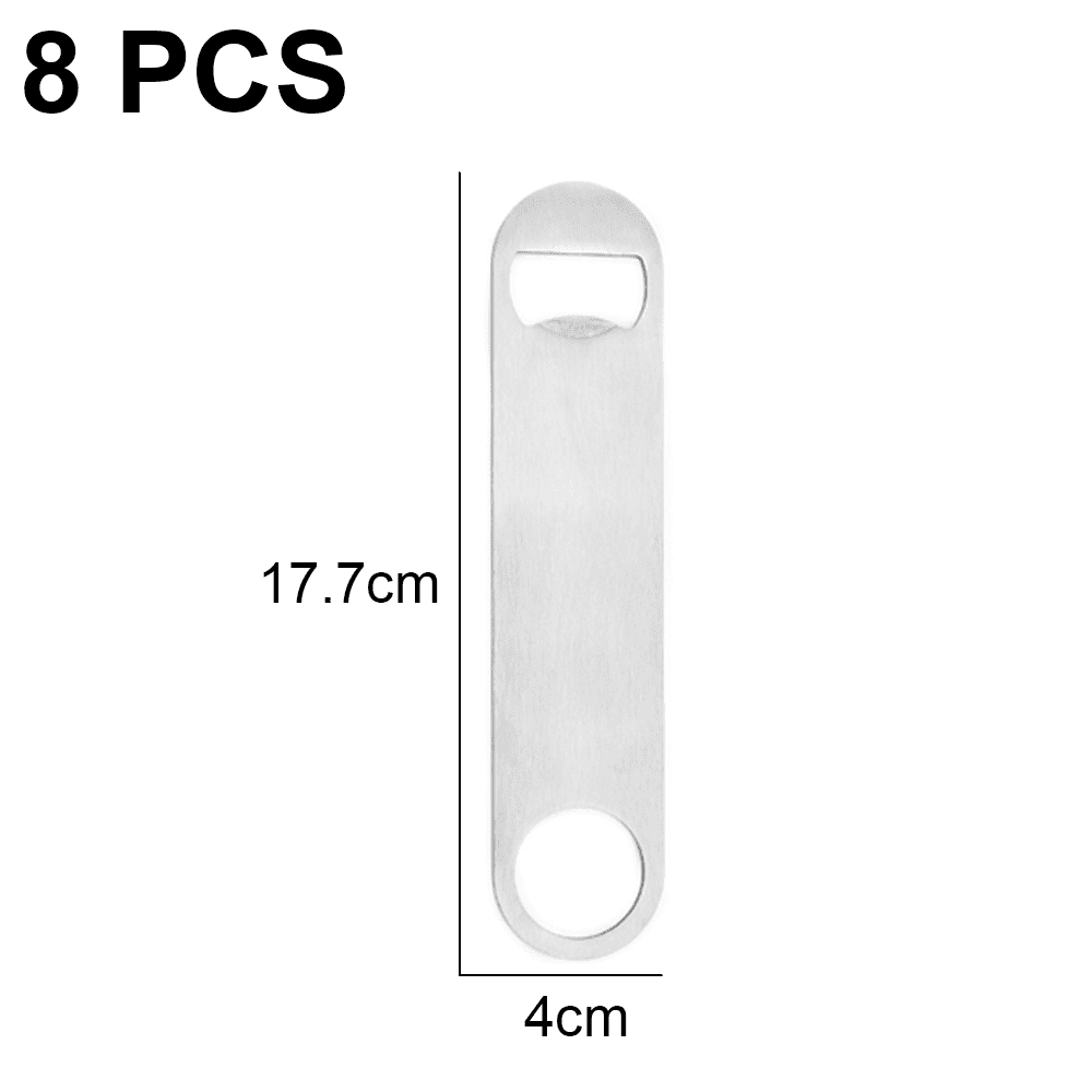 Metal bottle opener for sublimation Dimension: 3,8 x 7 cm Colour: silver