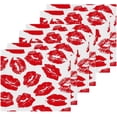 thumbnail image 3 of GZHJMY 12x12Inx2 Sets Reusable Soft Face Towel,Kitchen Hand Towel Bathroom Absorbent Towel,Gym Hotel Spa-Kiss Red Lips, 3 of 7