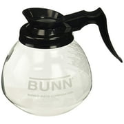 BUNN 12 Cup Standard Decanter Coffee Pot, Clear/Black