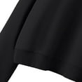 thumbnail image 2 of Vedolay Fall Tops for Women Women Casual Half Zip Sweatshirts Lapel Loose Long Sleeve Pullover 2023 Fall Winter Clothes,Black M, 2 of 4