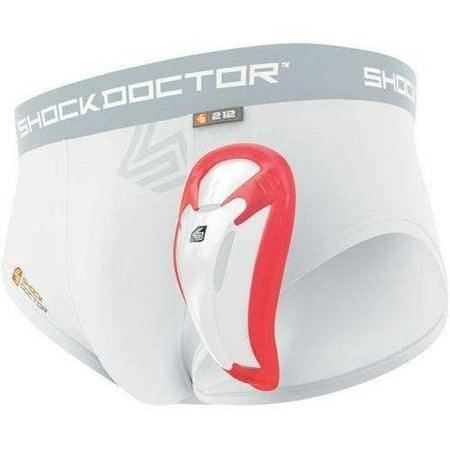 Shock Doctor Brief w/BioCup - Boys (White)