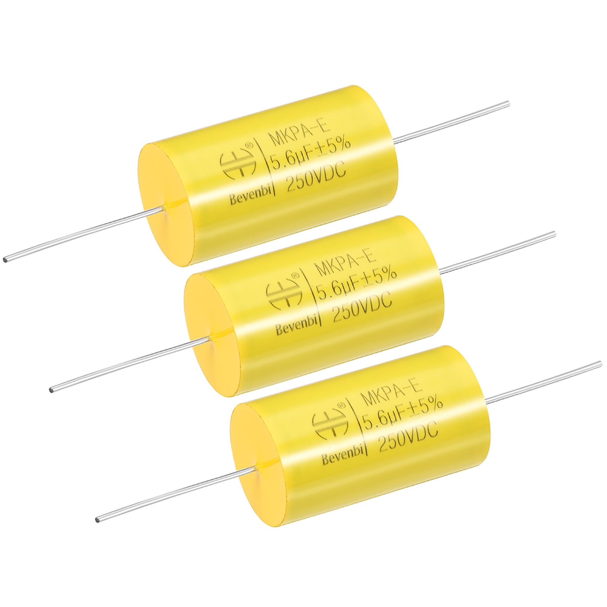 Film Capacitor 250V DC 5.6uF MKPE Round Axial Polypropylene Capacitors