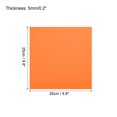 thumbnail image 2 of Unique Bargains EVA Foam Sheets Orange 9.8 Inch x 9.8 Inch 5mm Thick Crafts Foam Sheets 6Pcs, 2 of 5