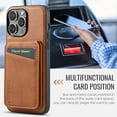 thumbnail image 2 of Allytechgroup 2 in 1 Detachable Wallet Case Cover for Apple iPhone 13 Pro Max, Compatible with Magsafe Cards Holder Purse Pokcet Shockproof Slim Fit Phone Case for iPhone 13 Pro Max, Brown, 2 of 9